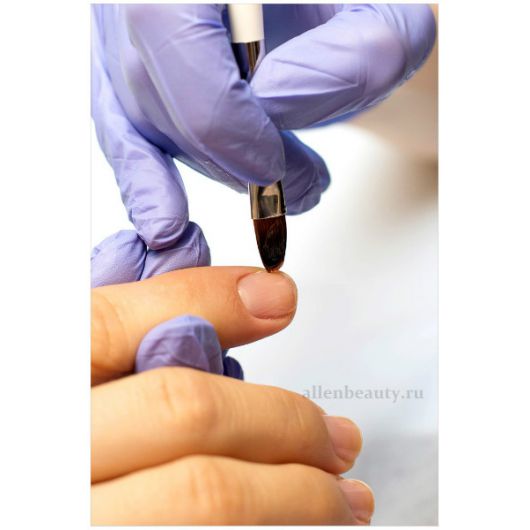 Файбер-гель с микросферами шёлка для сухих ногтей